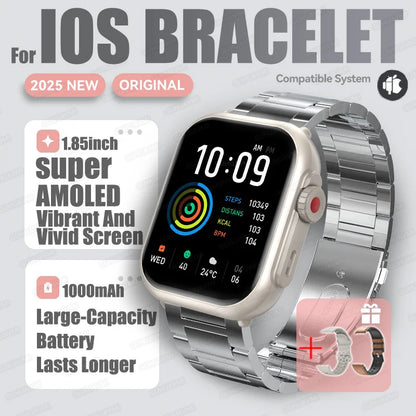 2026 Fashion Women Watch Ultra2 SE Smart Watches 1000mAh 1.85"AMOLED Full Touch Screen BT Call Smartwatch For Android IOS Ladies