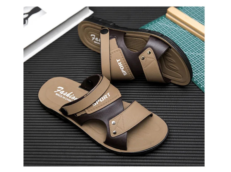 Summer Men Sandals Open Toe Flat Mens Casual Shoes Outdoor Walking Sandals for Men Beach Shoes sandalias hombre Men slippers