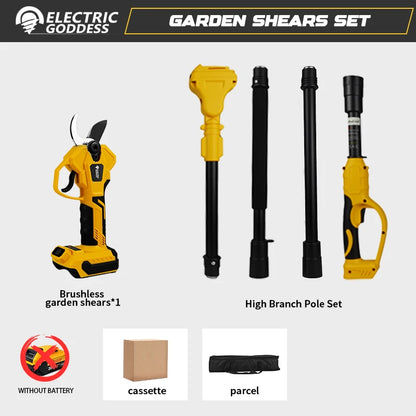 Brushless 1380W Electric Chainsaw Telescoping Pole Pruner High Branch Saw Garden Tree Pruning Tool For Dewalt 20V Battery Pin