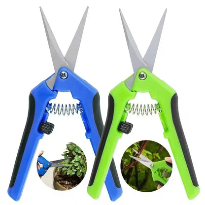 Stainless Steel Pruning Shears Handheld Garden Scissors Practical Trimming Tool for Branches Flowers and Household Plant Care
