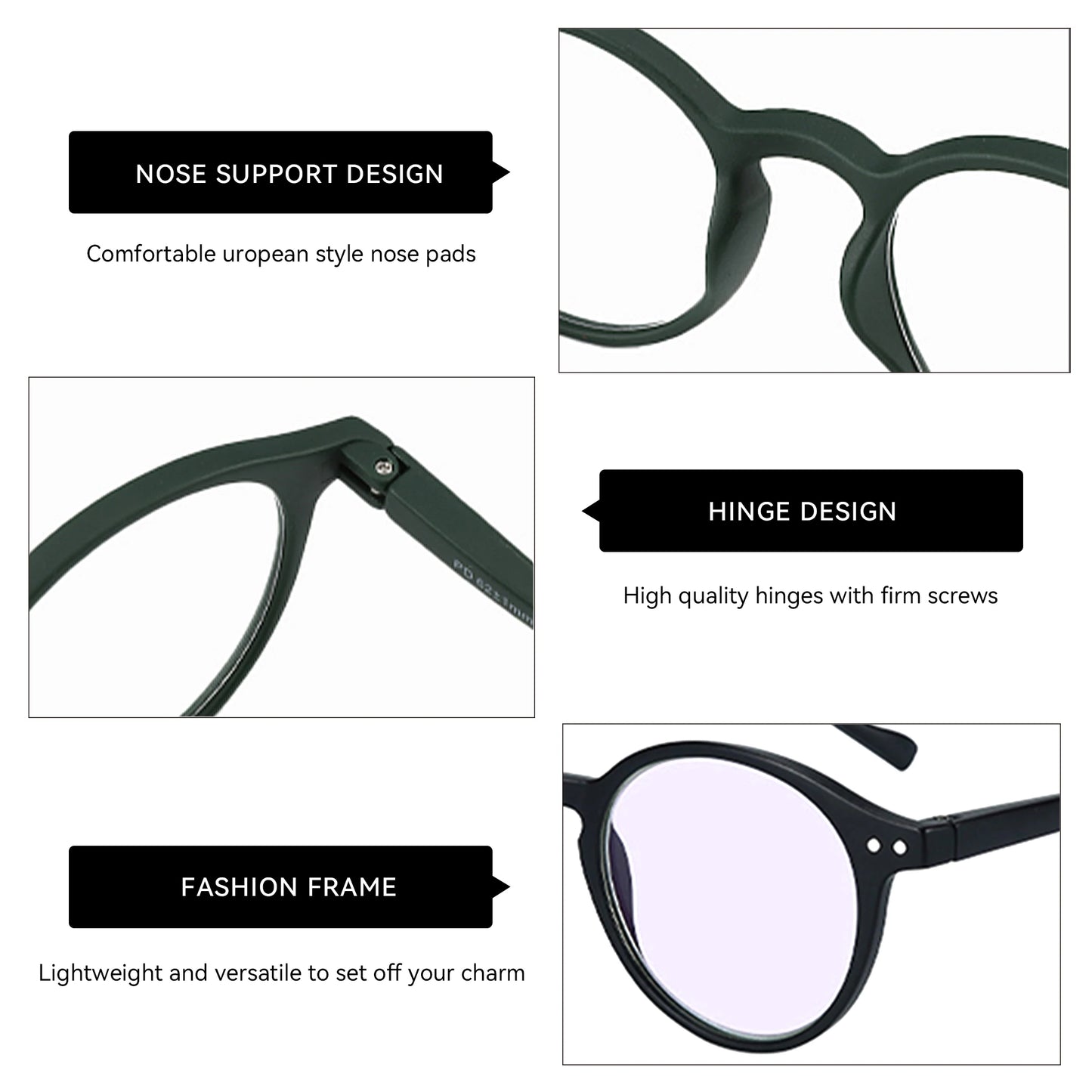 ZENOTTIC Retro Small Round Prescription Glasses Circular Progressive Eyewear Photochromic Optical Eyeglasses for Women Men