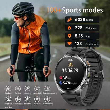 2026 New  Outdoor Smart Watch 1.85inch AMOLED 1000mAh Large Battery 5ATM Waterproof Voice Call Sports Men Fitness Bracelet