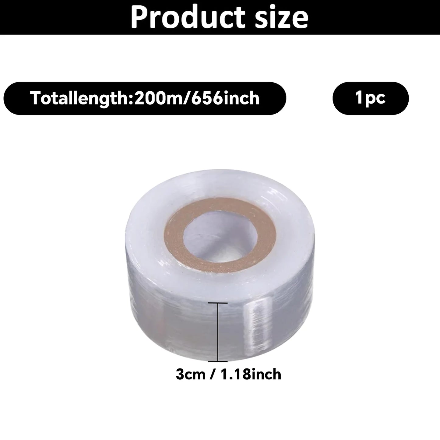 200m Length Eco-Friendly Biodegradable Grafting Tape Graft Membrane Gardening Bind Belt PE Grafting Tape Packaging wrapping film