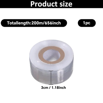 200m Length Eco-Friendly Biodegradable Grafting Tape Graft Membrane Gardening Bind Belt PE Grafting Tape Packaging wrapping film