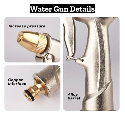 High Pressure Garden Water Hose Expandable Magic Flexible 2.5-30 Meters Sesame Granules Pipe Garden Farm Irrigation Car Wash Gun