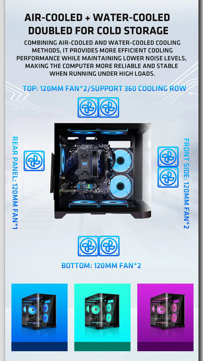 YEAH MAGIC  AMD Ryzen 5 5600GT  Gaming Desktop 16GB(8G*2) DDR4 3200 1T NVME SSD ARGB 7 Fans Win 11 Home Gamer Desktop PC in US