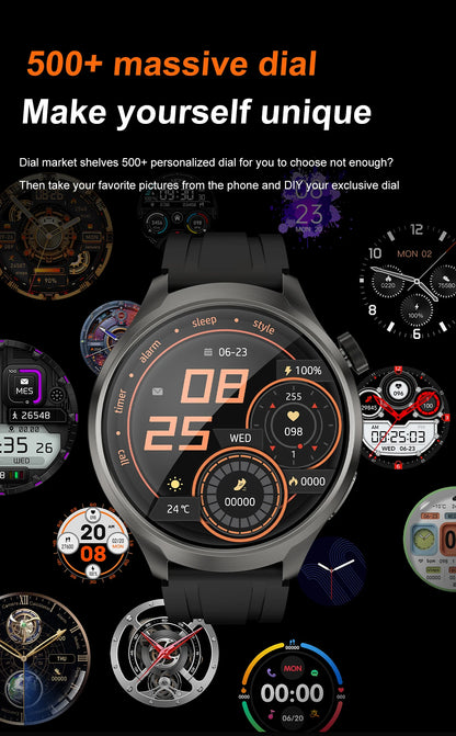 NEW GPS Outdoor fitness NFC Smart Watch Men 1.85 Inch AMOLED Screen  Bluetooth Call IP67 Waterproof Man Smart Watches Man 2025