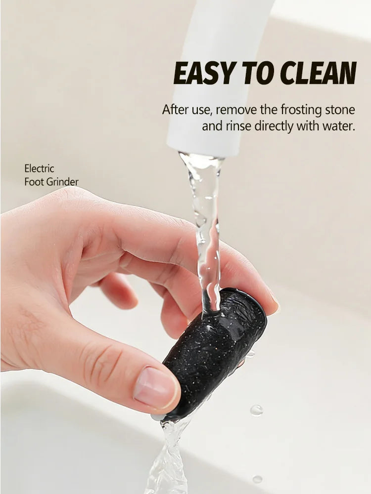 Electric foot file, electric callus remover, foot scrubber, foot care tools, pedicure tools, removes dead skin. Unisex.