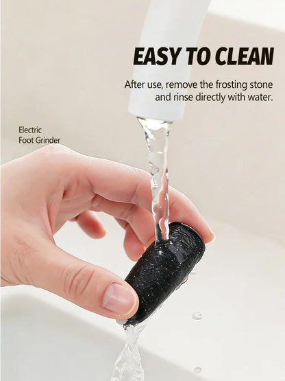 Electric foot file, electric callus remover, foot scrubber, foot care tools, pedicure tools, removes dead skin. Unisex.