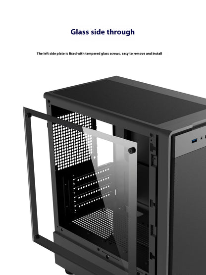 Power Train Flying PC gaming case E-sports case MATX USB3.0 Support SFX/ATX power supply Iron net heat dissipation Computer Case