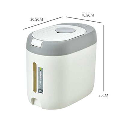 XIAOGUI 5KG/10KG Rice Dispenser Kitchen Organizer And Storage Container Home Box Cereal Jar Botes Cocina Almacenaje Alimentos