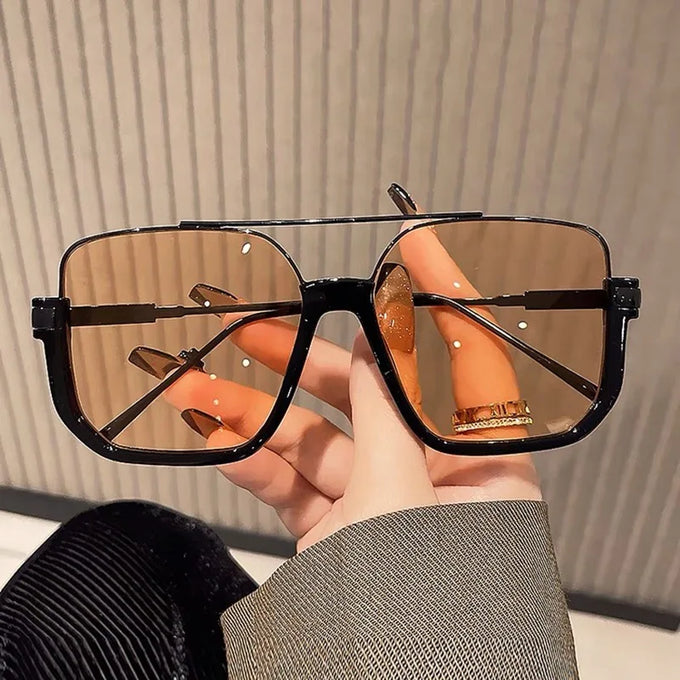 Double-Bridge Half-Frame Sunglasses — view 1