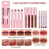 Matte Lip Liner & Gloss Set — 3 Pieces — view 3