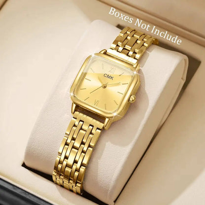 Fashion Women Watches Casual Square Dial Quartz Wristwatches Reloj Mujer Girls Clock Gift（Without Box）