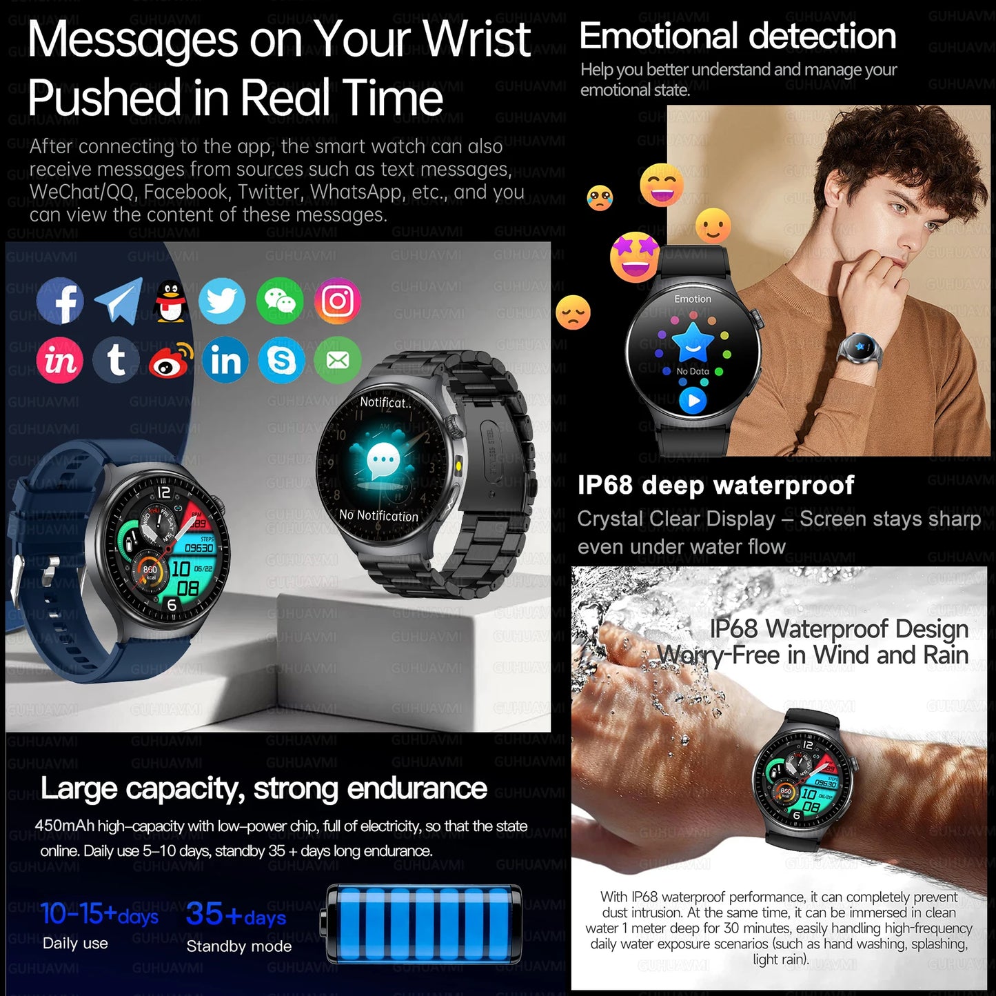 2026New High-end Health Smart Watch For Men Women Blood Lipids Uric Acid Blood Pressure Accurate Data ECG+PPG BT Call Smartwatch