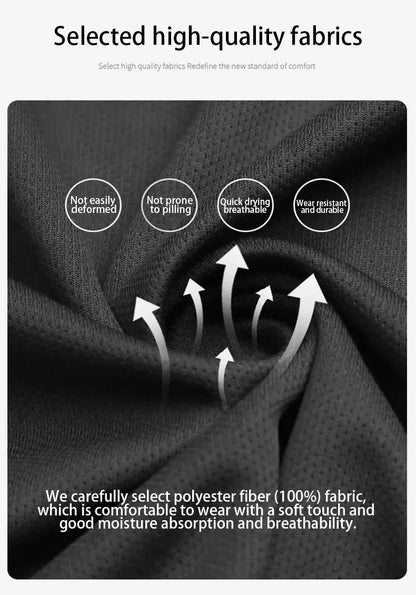 2025 New Men's Quick-drying T-shirt American Fashion Trend Luxury Brand Short-sleeved Comfortable Casual Sports Y2K Streetwear