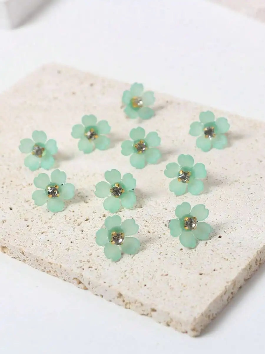 Faux-Pearl Flower Hair Clips — view 7