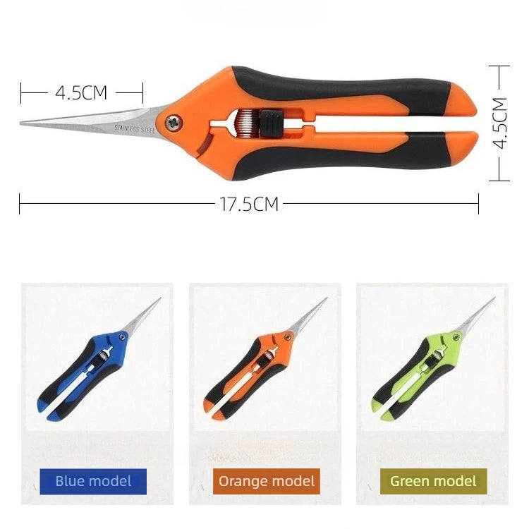 Metal Pruning Scissors Multi Purpose Hand Tool for Garden Grafting Bonsai Fruit Picking Weed Cutting and Daily Household Use