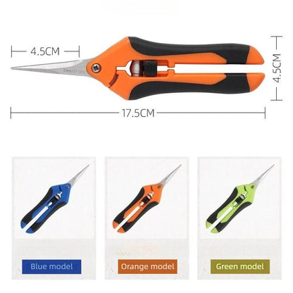 Metal Pruning Scissors Multi Purpose Hand Tool for Garden Grafting Bonsai Fruit Picking Weed Cutting and Daily Household Use