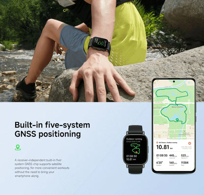 Global Version Redmi Watch 5 Lite 1.96'' AMOLED display 18-Day Battery life Built-in GNSS 5ATM Bluetooth® calling