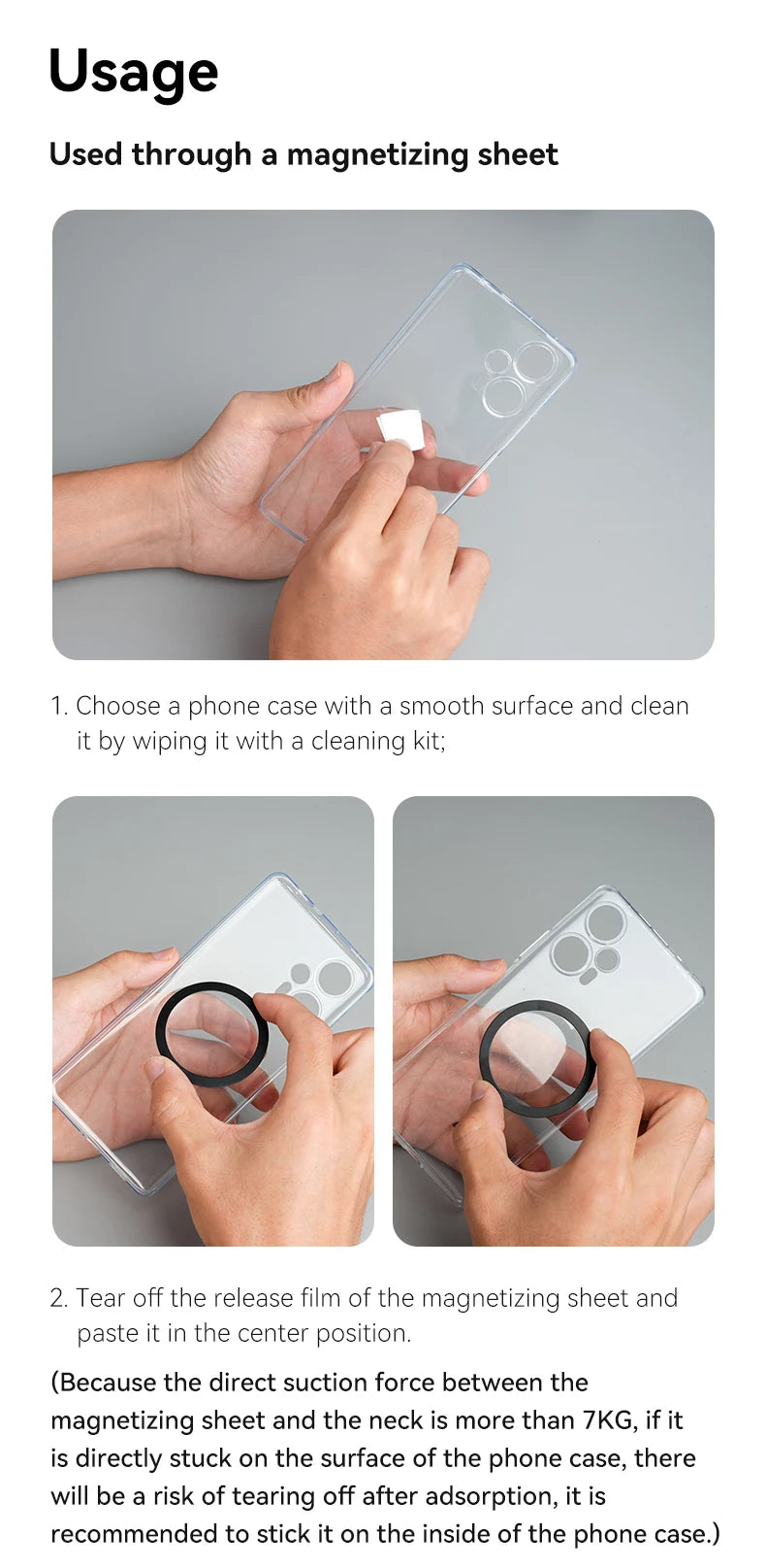 TELESIN Silicone Magnetic Quick Release Neck Mount Hold for Iphone 15 14 13 12 11 SAMSUNG HUAWEI XIAOMI Smart Phone Accessories