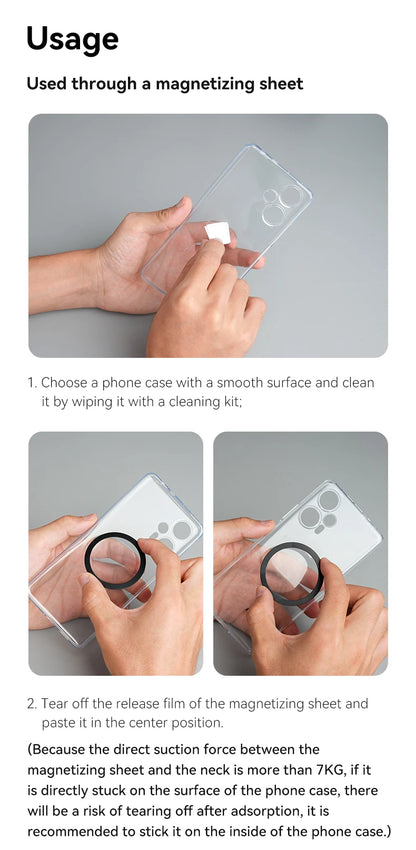 TELESIN Silicone Magnetic Quick Release Neck Mount Hold for Iphone 15 14 13 12 11 SAMSUNG HUAWEI XIAOMI Smart Phone Accessories