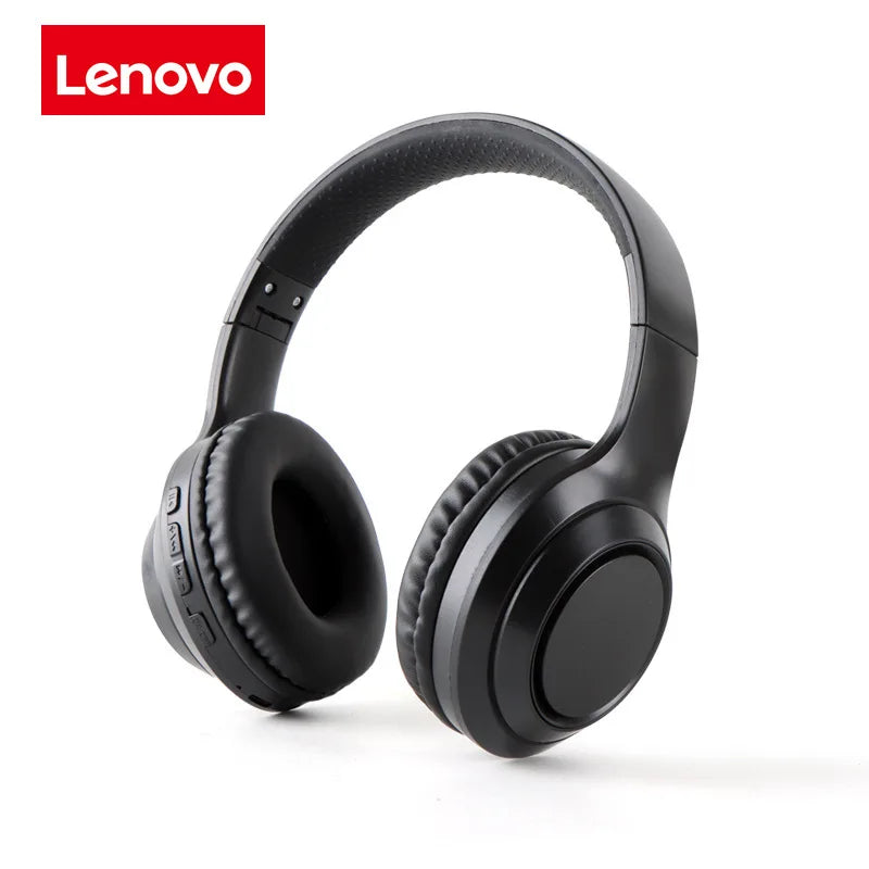 Lenovo Original Bluetooth 5.3 Earphones Over-ear Foldable Computer Wireless Headphones Gaming Headset 360° Stereo Sound Headset