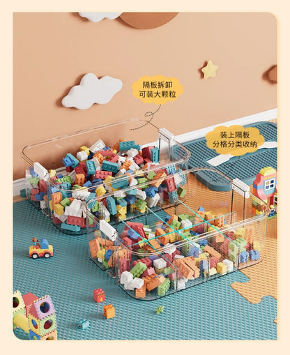 Plastic Storage Box For Lego Children Jigsaw Puzzle Building Block Container Classification Part Sort Box Kidroom Toy Organizer