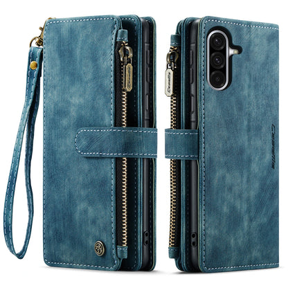 Leather Zipper Wallet Case For Samsung Galaxy A14 A15 A16 A17 A24 A25 A33 A34 A35 A36 A53 A54 A55 A56 A71 A72 4G 5G Phone Cover
