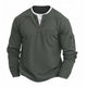 Men's Layered-Look Waffle Henley Shirt — view 3