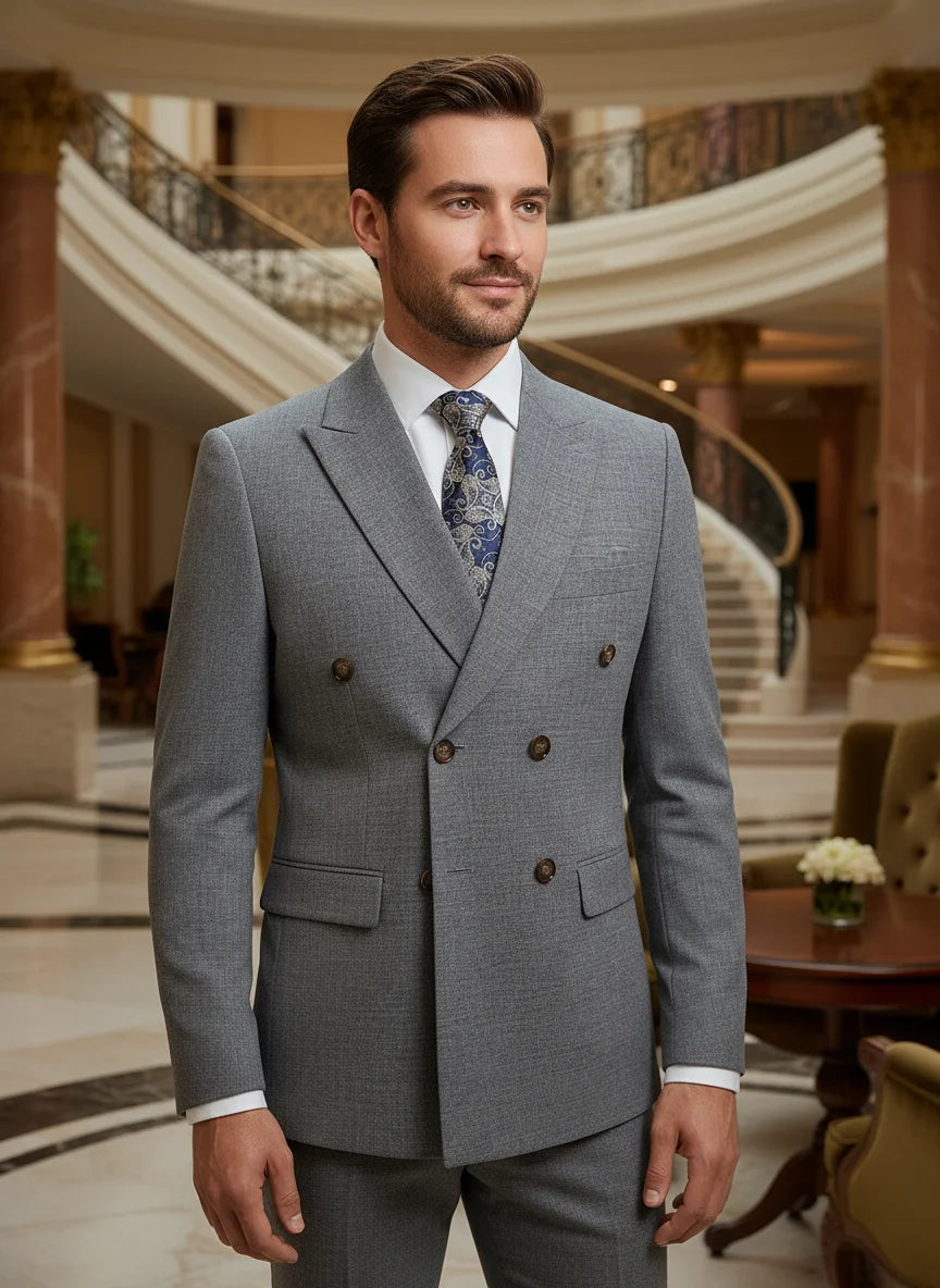 ST Cassy Elegant Man Suit 2 piece set Modern Wedding Party outfit Suits for Men Stylish Business office suit banquet attire