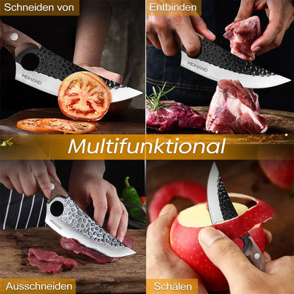 MDHAND Ultra-sharp and Wear-resistant Boning Knife, Stainless Steel Meat Cleaver, Outdoor Cooking Cutter Butcher knife Cutter