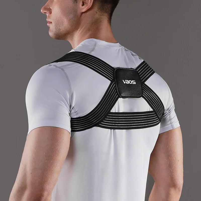 VBOSi Invisible Posture Corrector Adjustable Back Brace Breathable Shoulder Support Belt for Men Women Anti‑Hunchback Spine Pos