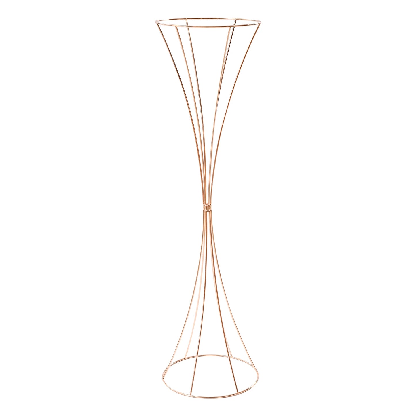 10pcs Golden Vase 80cm for Table Wedding, 31.5inch Metal Wedding Centerpieces Vase, Flower Road Lead Stand Stackable