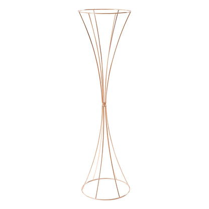 10pcs Golden Vase 80cm for Table Wedding, 31.5inch Metal Wedding Centerpieces Vase, Flower Road Lead Stand Stackable