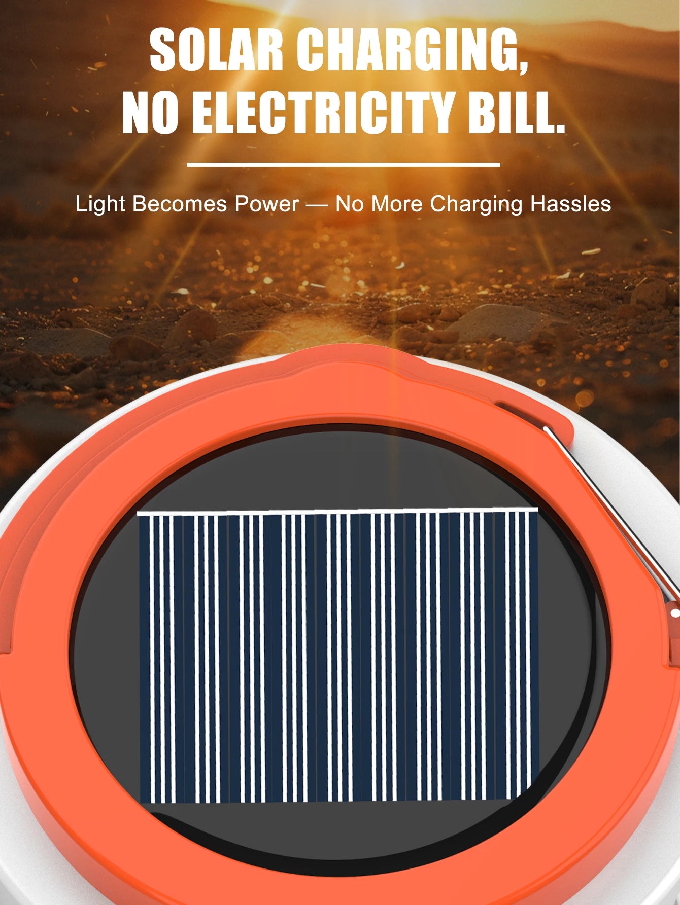 1pc Solar Led Camping Light,Solar Powered Rechargeable Camping Lanterns, Outdoor Lighting Lamp With Mobile Phone Charging