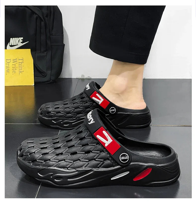 Flat Sandals Men Shoes 2025 Slippers Men Garden Platform Sandals Man Summer Sandals Male Sneakers Outdoor Flip Flops Home Clogs