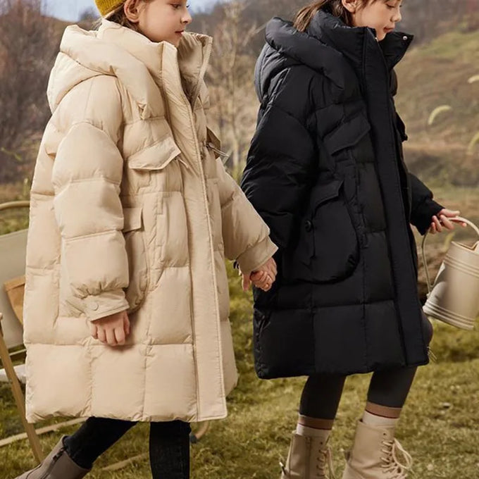 Kids' Hooded Winter Puffer Coat — product image