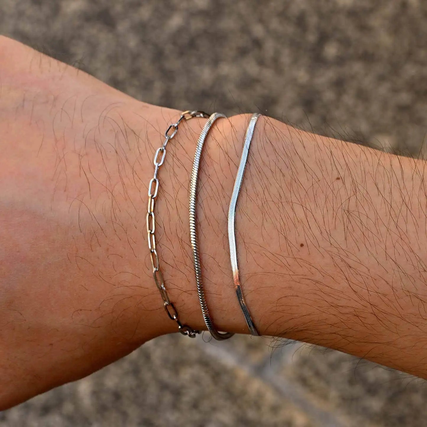 1/2/3pcs Chain Bracelet for Men Women,Stainless Steel Twisted Rope Cuban Chain Wristband,Hip Hop Minimalist Jewelry Gift