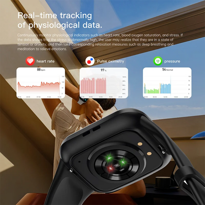 2026 Luxury Smart Watch Fitness Heart Rate Monitor Waterproof Sport Smart Band Wrist Smartwatch for Man Woman Android IOS Phones