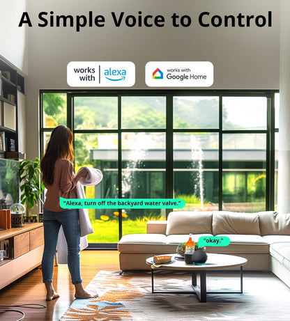 SONOFF SWV Zigbee Smart Water Valve IP55 Automatic Irrigation Easy Install Remote Control Time Schedule via eWeLink Alexa Google