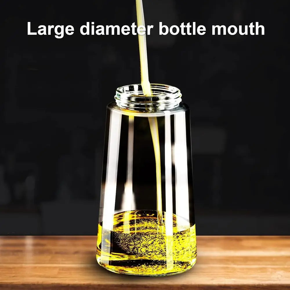 2 in 1 Glass Oil Sprayer & Dispenser, 16oz/470ml Olive Cooking, Air Fryer, Salad, Kitchen Gadgets, Air Fryer Accessories, Sticke
