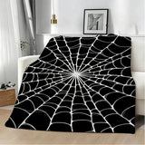Spiderweb Flannel Throw Blanket — view 4