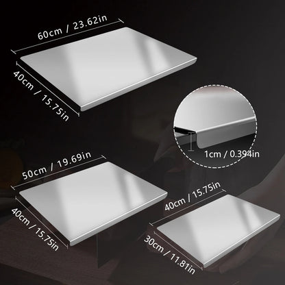 304 Stainless Steel Cutting Board Butcher Block Household Rolling Board Kitchen Supplies Food Preparation Meal Prep Tools