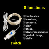 USB Silver-Wire Fairy Lights — view 2