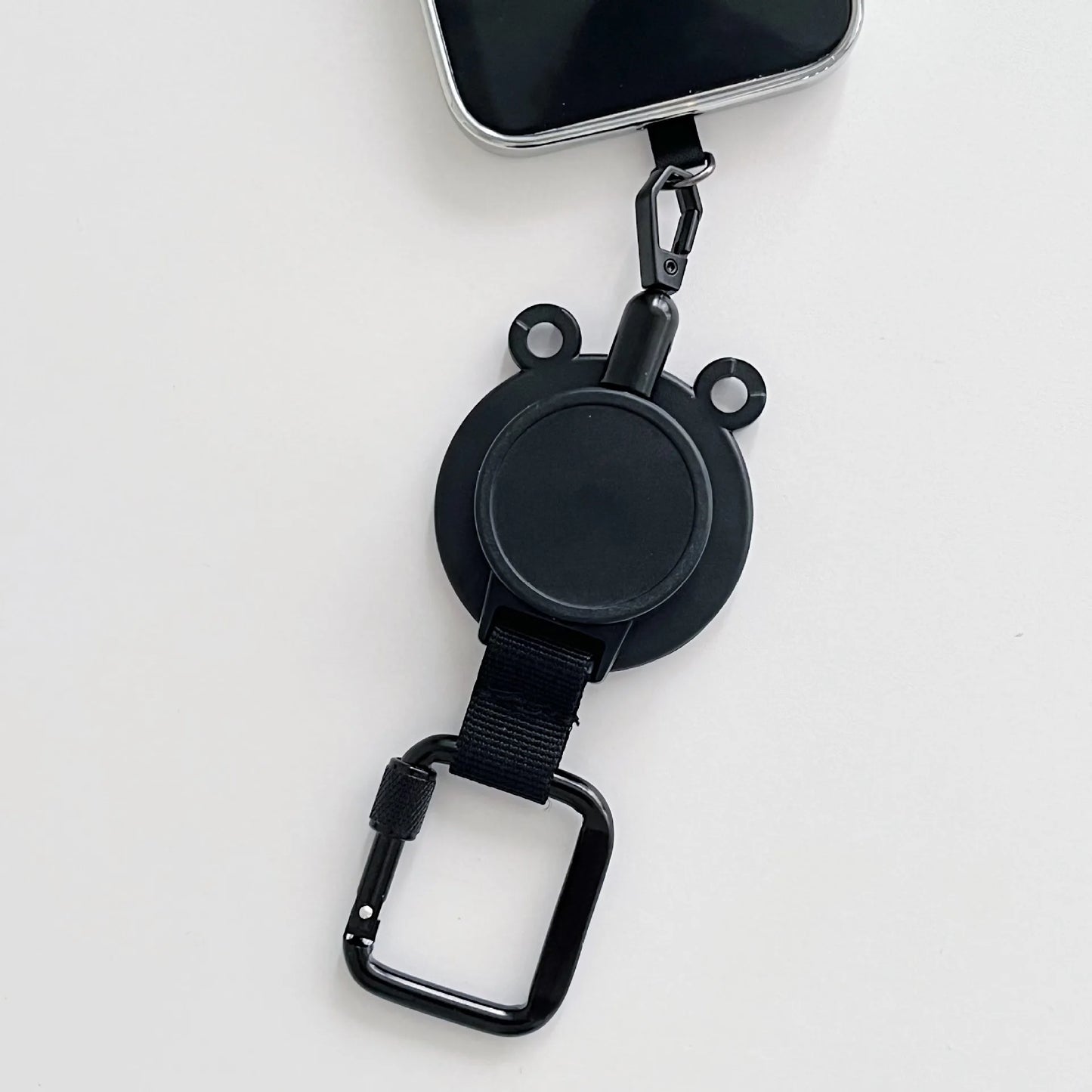 For Magsafe Magnetic Universal Mobile Phone Holder Backpack Clip Carabiner Retractable Steel Wire Rope Outdoor Anti-lost Stand