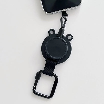 For Magsafe Magnetic Universal Mobile Phone Holder Backpack Clip Carabiner Retractable Steel Wire Rope Outdoor Anti-lost Stand