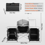 Folding Camping Kitchen Table — view 7