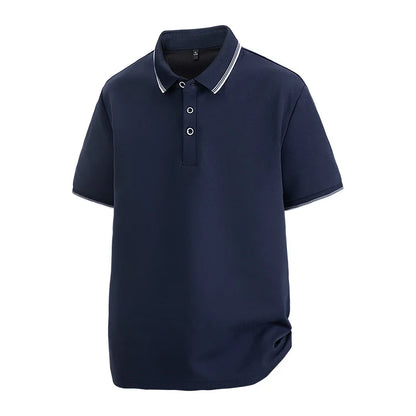 Oversized Men 7XL Polo Shirt 8XL 2026 Summer 95% Cotton Breathable Short Sleeve Collar Business Shirt Golf Man Top Clothes