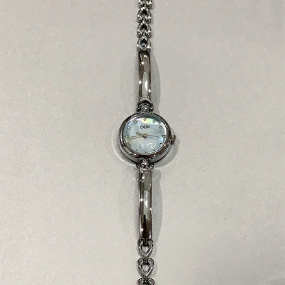 NEW Minimalist Fashion Bracelet Watches for Women Small Round Dial Clock Gift Women's Quartz Watch in Silver